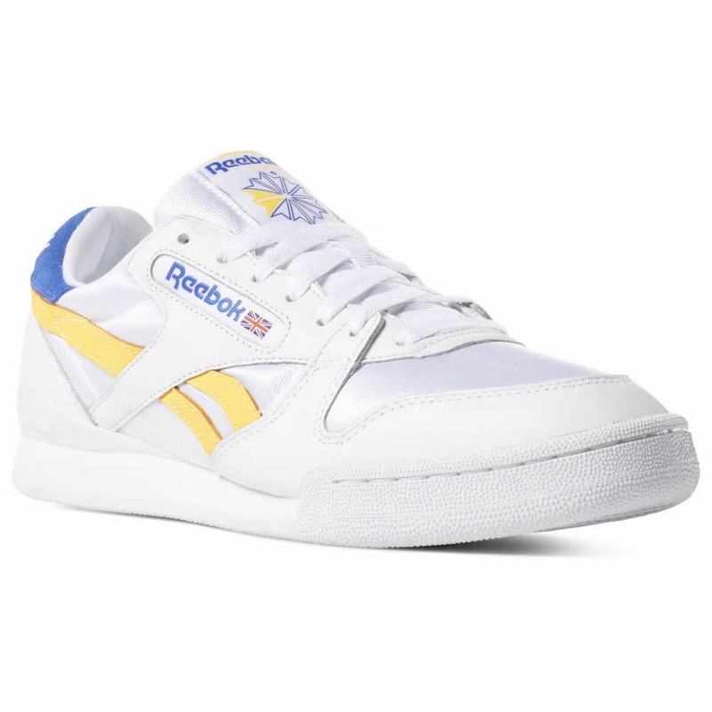 Tenisi Reebok Phase 1 Pro Barbati Albi/Aurii Romania YM1176JD